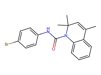 N-(4-bromophenyl)-2,2,4-trimethylquinoline-1(2H)-carboxamide structure