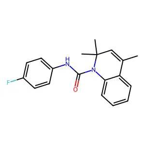 N-(4-fluorophenyl)-2,2,4-trimethylquinoline-1(2H)-carboxamide structure