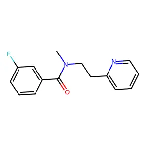 3-氟-N-甲基-N-(2-2-乙基)苯甲酰胺 structure