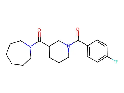 1-{[1-(4-Fluorobenzoyl)-3-piperidinyl]carbonyl}azepane structure