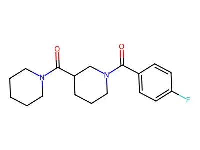 (4-Fluorophenyl)[3-(piperidin-1-ylcarbonyl)piperidin-1-yl]methanone structure