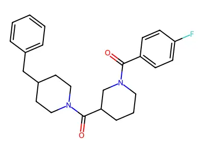(4-Benzylpiperidin-1-yl)-[1-(4-fluorobenzoyl)piperidin-3-yl]methanone structure