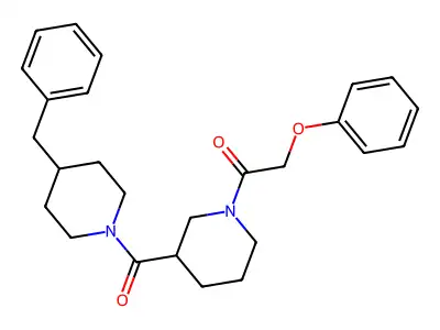 1-[3-(4-Benzylpiperidine-1-carbonyl)piperidin-1-yl]-2-phenoxyethanone structure