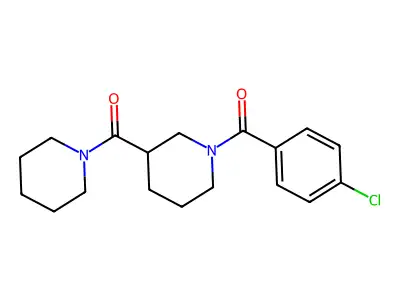 [1-(4-Chlorobenzoyl)piperidin-3-yl]-piperidin-1-ylmethanone structure