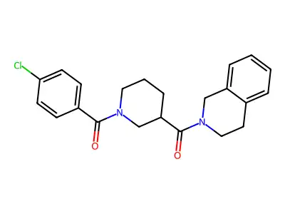 2-{[1-(4-Chlorobenzoyl)-3-piperidinyl]carbonyl}-1,2,3,4-tetrahydroisoquinoline structure