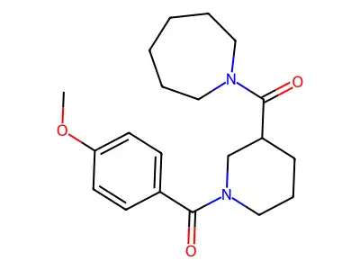 1-{[1-(4-Methoxybenzoyl)-3-piperidinyl]carbonyl}azepane structure