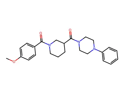 (4-Methoxyphenyl){3-[(4-phenylpiperazin-1-yl)carbonyl]piperidin-1-yl}methanone structure