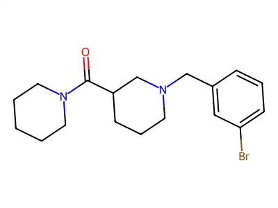 [1-[(3-Bromophenyl)methyl]piperidin-3-yl]-piperidin-1-ylmethanone structure