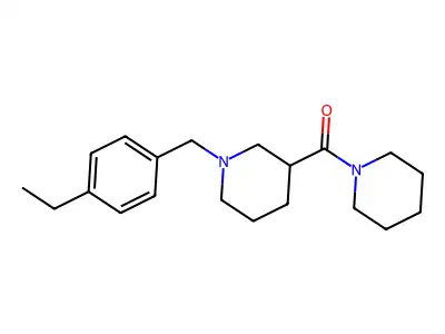 [1-[(4-Ethylphenyl)methyl]piperidin-3-yl]-piperidin-1-ylmethanone structure