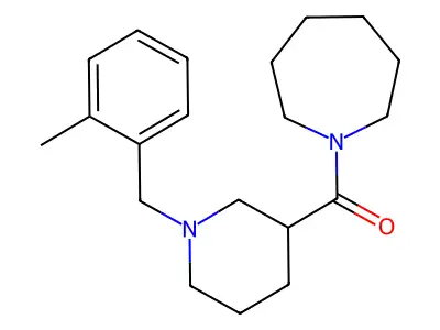 1-{[1-(2-Methylbenzyl)-3-piperidinyl]carbonyl}azepane structure