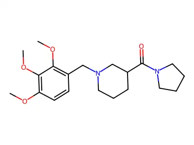 Pyrrolidin-1-yl-[1-[(2,3,4-trimethoxyphenyl)methyl]piperidin-3-yl]methanone structure