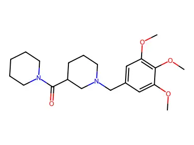 Piperidin-1-yl-[1-[(3,4,5-trimethoxyphenyl)methyl]piperidin-3-yl]methanone structure