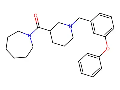 Azepan-1-yl[1-(3-phenoxybenzyl)piperidin-3-yl]methanone structure