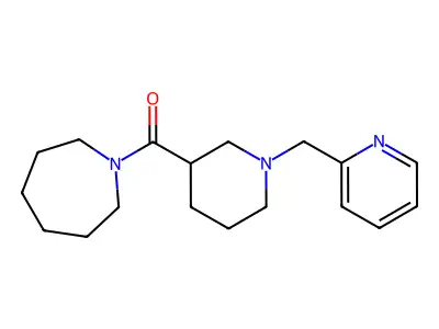 Azepan-1-yl-[1-(pyridin-2-ylmethyl)piperidin-3-yl]methanone structure