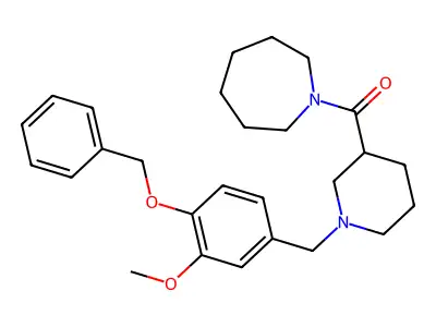 Azepan-1-yl{1-[4-(benzyloxy)-3-methoxybenzyl]piperidin-3-yl}methanone structure