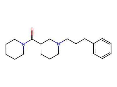 1-(3-Phenylpropyl)-3-(1-piperidinylcarbonyl)piperidine structure
