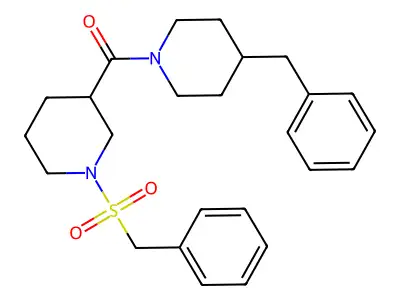 (4-Benzylpiperidin-1-yl)-(1-benzylsulfonylpiperidin-3-yl)methanone structure