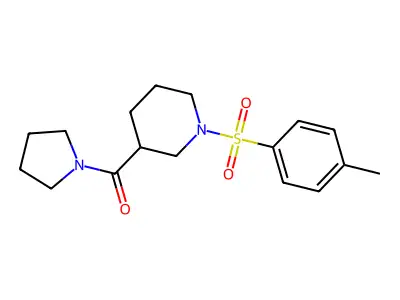 [1-(4-Methylphenyl)sulfonylpiperidin-3-yl]-pyrrolidin-1-ylmethanone structure