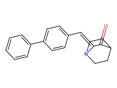 2-([1,1a(2)-Biphenyl]-4-ylmethylene)-1-azabicyclo[2.2.2]octan-3-one structure