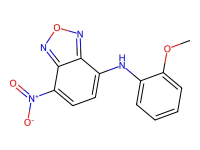 N-(2-Methoxyphenyl)-7-nitro-2,1,3-benzoxadiazol-4-amine structure
