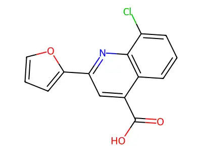 8-chloro-2-(2-furyl)quinoline-4-carboxylic Acid structure