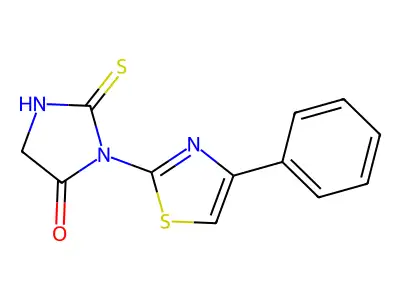 3-(4-Phenyl-1,3-thiazol-2-yl)-2-thioxo-4-imidazolidinone structure