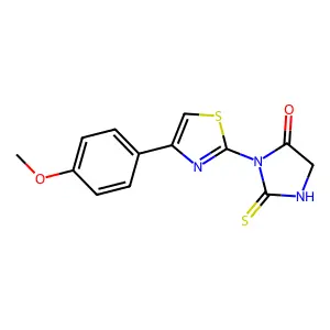 3-[4-(4-Methoxyphenyl)-1,3-thiazol-2-yl]-2-thioxoimidazolidin-4-one structure