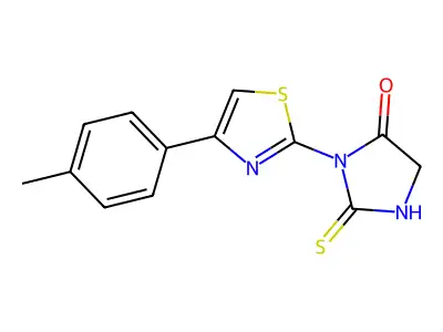 3-[4-(4-Methylphenyl)-1,3-thiazol-2-yl]-2-thioxo-4-imidazolidinone structure