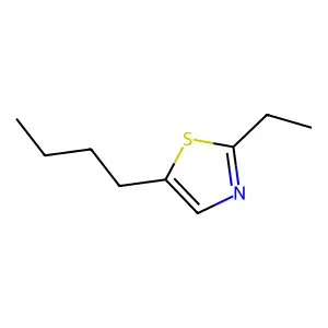 5-Butyl-2-ethylthiazole structure