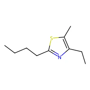 2-Butyl-4-ethyl-5-methylthiazole structure