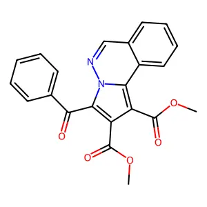Dimethyl 3-benzoylpyrrolo[2,1-a]phthalazine-1,2-dicarboxylate structure