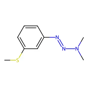 3,3-Dimethyl-1-(m-methylthiophenyl)triazene structure