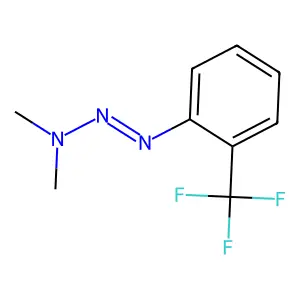 (1E)-3,3-dimethyl-1-[2-(trifluoromethyl)phenyl]triaz-1-ene structure