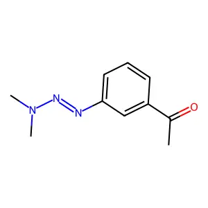1-{3-[(1E)-3,3-Dimethyltriaz-1-en-1-yl]phenyl}ethan-1-one structure