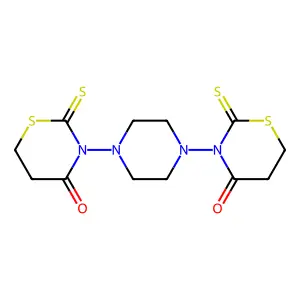 3-[4-(4-oxo-2-sulfanylidene-1,3-thiazinan-3-yl)piperazin-1-y structure