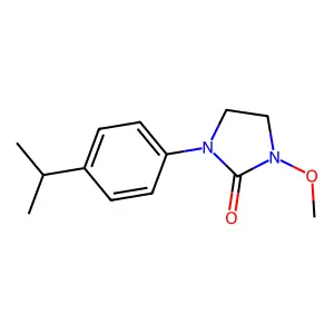 1-Methoxy-3-(4-(1-methylethyl)phenyl)-2-imidazolidinone structure