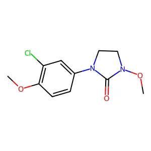 1-(3-Chloro-4-methoxyphenyl)-3-methoxyimidazolidin-2-one structure