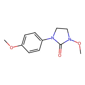 2-Imidazolidinone, 1-methoxy-3-(4-methoxyphenyl)- structure