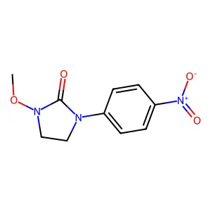 2-Imidazolidinone, 1-methoxy-3-(4-nitrophenyl)- structure