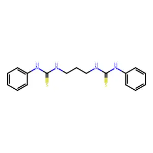 N'-{3-[(anilinocarbothioyl)amino]propyl}-N-phenylthiourea structure