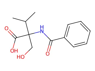 DL-N-Benzoyl-2-isopropylserine structure