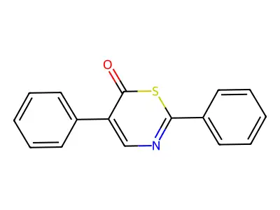 2,5-diphenyl-6H-1,3-thiazin-6-one structure