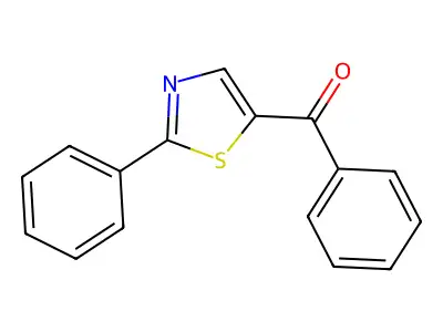 Phenyl(2-phenyl-1,3-thiazol-5-yl)methanone structure