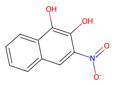 3-Nitronaphthalene-1,2-diol structure