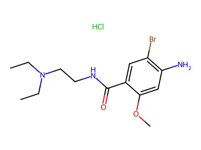 Bromopride hydrochloride structure