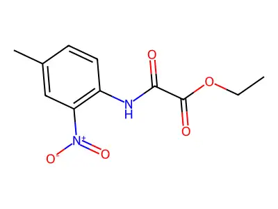 Ethyl [(4-methyl-2-nitrophenyl)amino](oxo)acetate structure