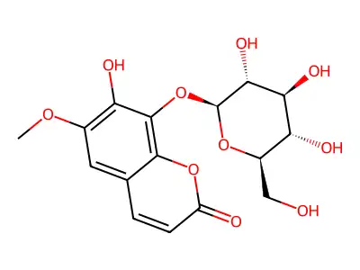 梣皮苷 structure