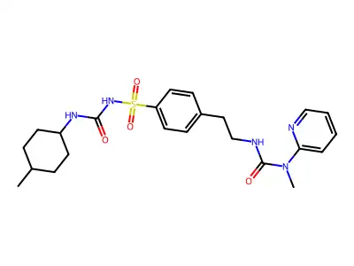 Glisamuride structure