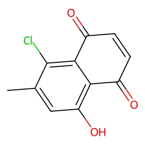 5-Chloro-8-hydroxy-6-methylnaphthalene-1,4-dione structure