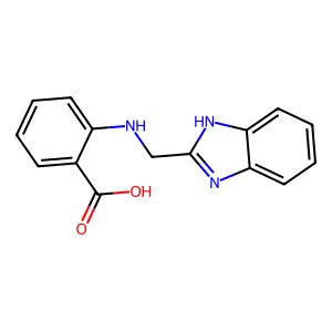 N-(2-苯并咪唑基甲基)邻氨基苯甲酸 structure